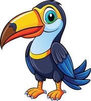 Tropical Toucan Silhouette Available on EPS File vector