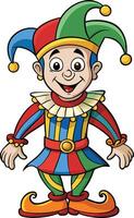 Mischievous Jester Silhouette Available on EPS File vector