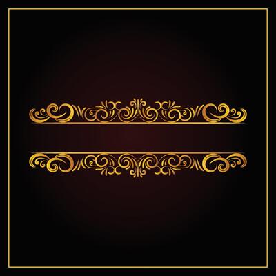 Royal Title Border Or Text Frame Ornament Elements Luxury