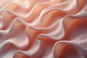 A serene stock photo of a fluid linen pattern in soft pastel tones. The delicate, flowing texture creates a tranquil, refined aesthetic perfect for modern, chic visuals.