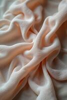 A serene stock photo of a fluid linen pattern in soft pastel tones. The delicate, flowing texture creates a tranquil, refined aesthetic perfect for modern, chic visuals.