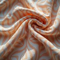 A serene stock photo of a fluid linen pattern in soft pastel tones. The delicate, flowing texture creates a tranquil, refined aesthetic perfect for modern, chic visuals.