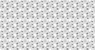 Seamless pattern black and white with Helloween perfect for wrapping paper vector