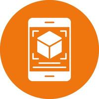A smartphone with a box on it vector