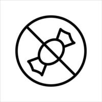 This is a Nice No Candy Icon Design vector