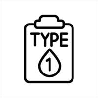 This is a Nice Diognosis diabetes Icon Design vector
