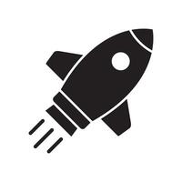 Rocket icon. Flying rocket icon. vector