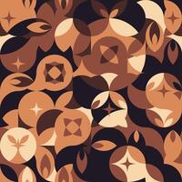 Geometry minimalistic artwork poster with simple shapes and figures. Abstract seamless pattern design in Scandinavian style for, mural, web banner, prints on fabric, wallpaper vector