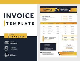 Invoice Template Design, Professional Invoicing Quotes, Price Invoices, Payment Agreement Templates, and Business Invoice Layouts vector