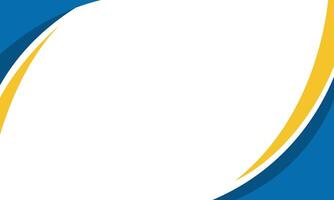 Abstract curved geometric shape border blank background vector