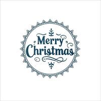 Classic Retro Christmas Greeting with Bold Typography and Simple Arrows vector