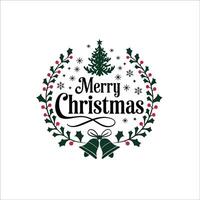 Simple Holiday Tree Design with Geometric Layers and Ornaments vector