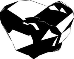 Shape of natural rough diamond. illustration of uncut diamond. Surface of the gemstone is uneven, with rough edges remaining from mining. vector