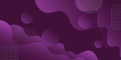 Abstract purple wave background with bright gradient. Simple background with abstract geometric pattern. vector