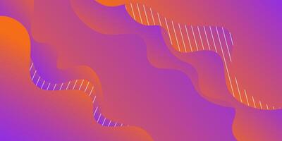 Modern abstract orange combination purple background with geometric wave shapes and lines. Colorful design. Bright concept. eps10 vector