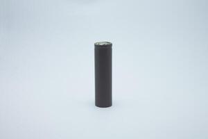 18650 type battery isolated on white background photo