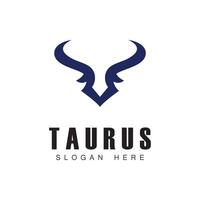 Taurus logo icon template design vector