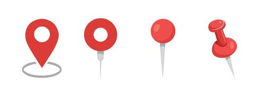 Map Pin with Location Icon on White Background vector