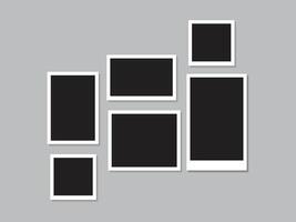 Illustration of new collections using photo collage templates vector