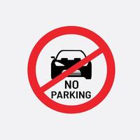 No parking sign with tow away symbol, the sign to not allow for parking vector
