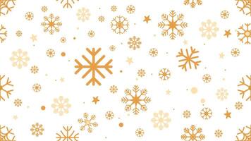 golden snowflakes christmas seamless pattern with festive geometric elements with stars and circles vector