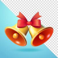 Pair of bells, 3d elements vector