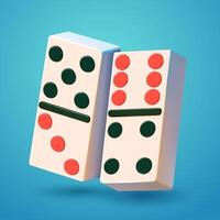 Domino, 3d. Suitable for business, games and design elements vector