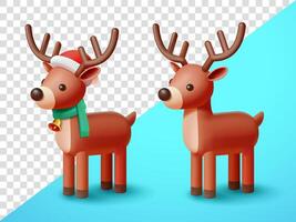 Cute deer, 3d. Suitable for events and design elements vector