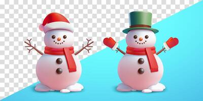 Snowman, 3d. Suitable for events and design elements vector