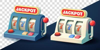 Slots Machine, 3d. Suitable for business, games and design elements vector