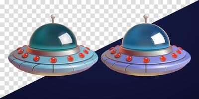 Flying UFO, 3d. Suitable for science, technology and education vector