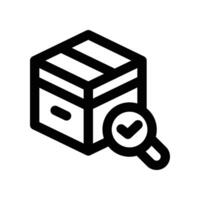 quality control icon. line icon for your website, mobile, presentation, and logo design. vector