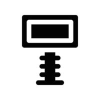 billboard icon. glyph icon for your website, mobile, presentation, and logo design. vector