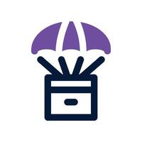 drop shipping icon. dual tone icon for your website, mobile, presentation, and logo design. vector