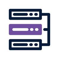 database icon. dual tone icon for your website, mobile, presentation, and logo design. vector
