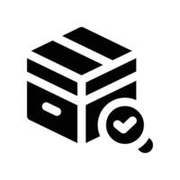 quality control icon. glyph icon for your website, mobile, presentation, and logo design. vector