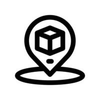 location icon. line icon for your website, mobile, presentation, and logo design. vector