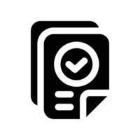 agreement icon. glyph icon for your website, mobile, presentation, and logo design. vector