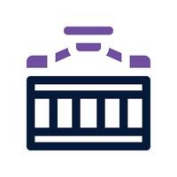 container icon. dual tone icon for your website, mobile, presentation, and logo design. vector