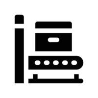 conveyor icon. glyph icon for your website, mobile, presentation, and logo design. vector