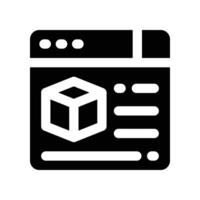 website icon. glyph icon for your website, mobile, presentation, and logo design. vector