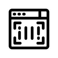 barcode icon. line icon for your website, mobile, presentation, and logo design. vector