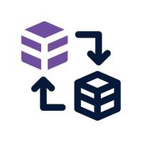replacement icon. dual tone icon for your website, mobile, presentation, and logo design. vector