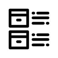 product description icon. line icon for your website, mobile, presentation, and logo design. vector