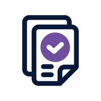 agreement icon. dual tone icon for your website, mobile, presentation, and logo design. vector