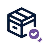 quality control icon. dual tone icon for your website, mobile, presentation, and logo design. vector
