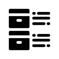 product description icon. glyph icon for your website, mobile, presentation, and logo design. vector