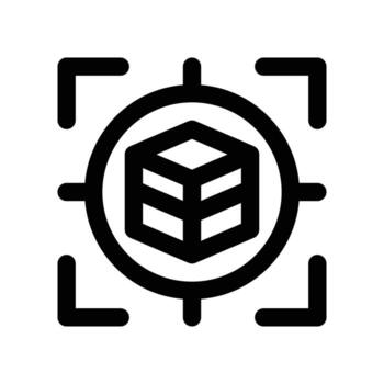 target icon. line icon for your website, mobile, presentation, and logo design. vector