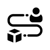 tracking icon. glyph icon for your website, mobile, presentation, and logo design. vector