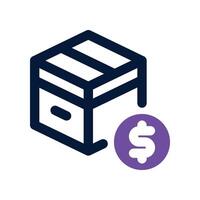 purchasing icon. dual tone icon for your website, mobile, presentation, and logo design. vector